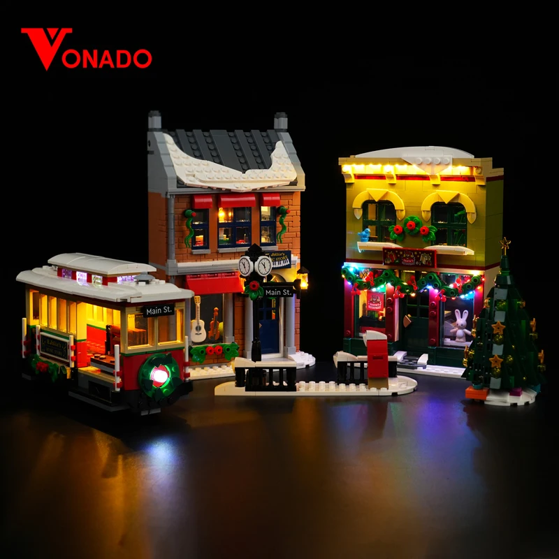 Vonado Led Light Kit Per Il 10308 Holiday Main Street Building Blocks Set (Non Includere Il Modello) Mattoni Giocattoli Fai Da Te Per Bambini