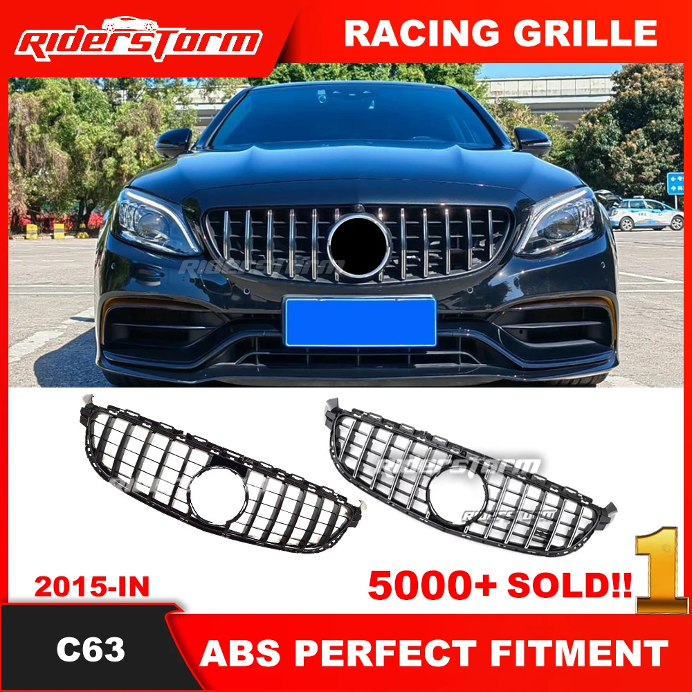 Anno 2015-2018 W205 C63 Gt Grill Per Griglia Merced Classe C W205 C63 Per W205 C63 Coupé Griglia Paraurti Anteriore W205 Berlina