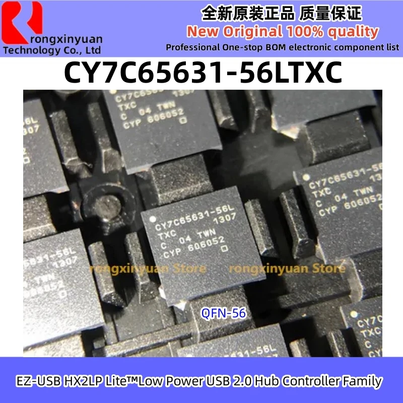 2-10 Pz Cy7C65631-56Ltxc Cy7C65631-56Ltxct Cy7C65631-56L Muslimate Ez-Usb Hx2Lp Lite A Bassa Potenza Usb 2.0 Hub Controller Famiglia Nuovo
