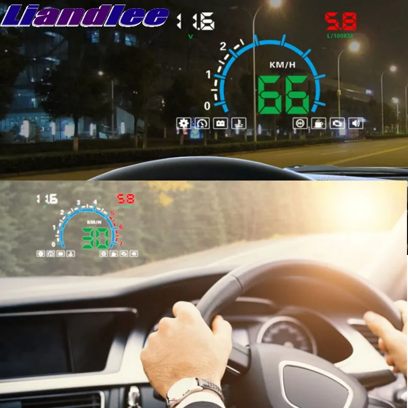 Liandlee Hud Per Volkswagen Vw Multivan Transporter T5 T6 Passat Tachimetro Digitale Obd2 Head Up Display Grande Monitor Corse Hud