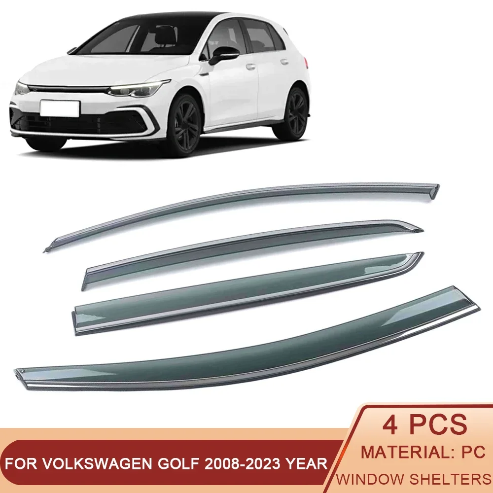 Per Volkswagen Vw Golf 8 6Th 7Th Mk6 Mk7 Mk8 Golf R-Line 2008-2023 Car Window Sun Rain Shade Visor Shield Shelter Protector
