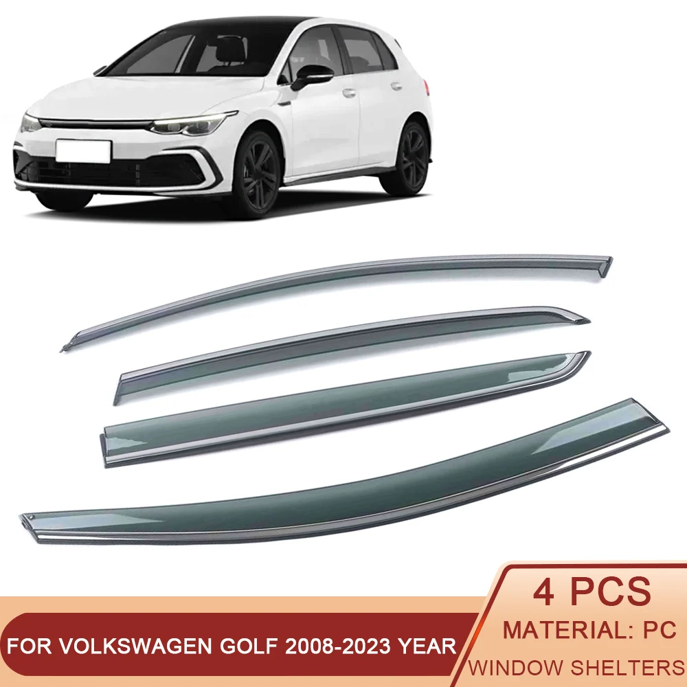 Per Volkswagen Vw Golf 8 6Th 7Th Mk6 Mk7 Mk8 Golf R-Line 2008-2023 Car Window Sun Rain Shade Visor Shield Shelter Protector