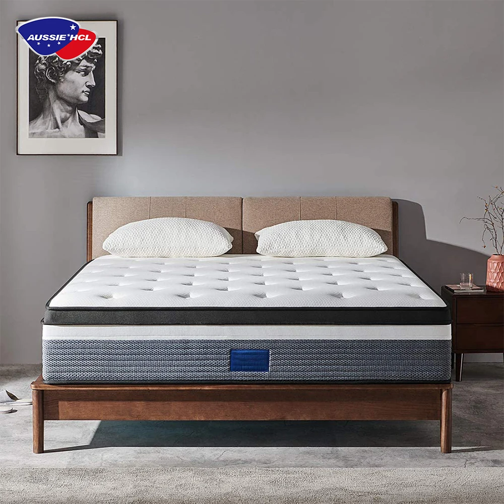 Best Factory Aussie King Queen Materassi Protector Pocket Spring Gel Memory Sleep Well Full Size Materasso In Schiuma Ibrida