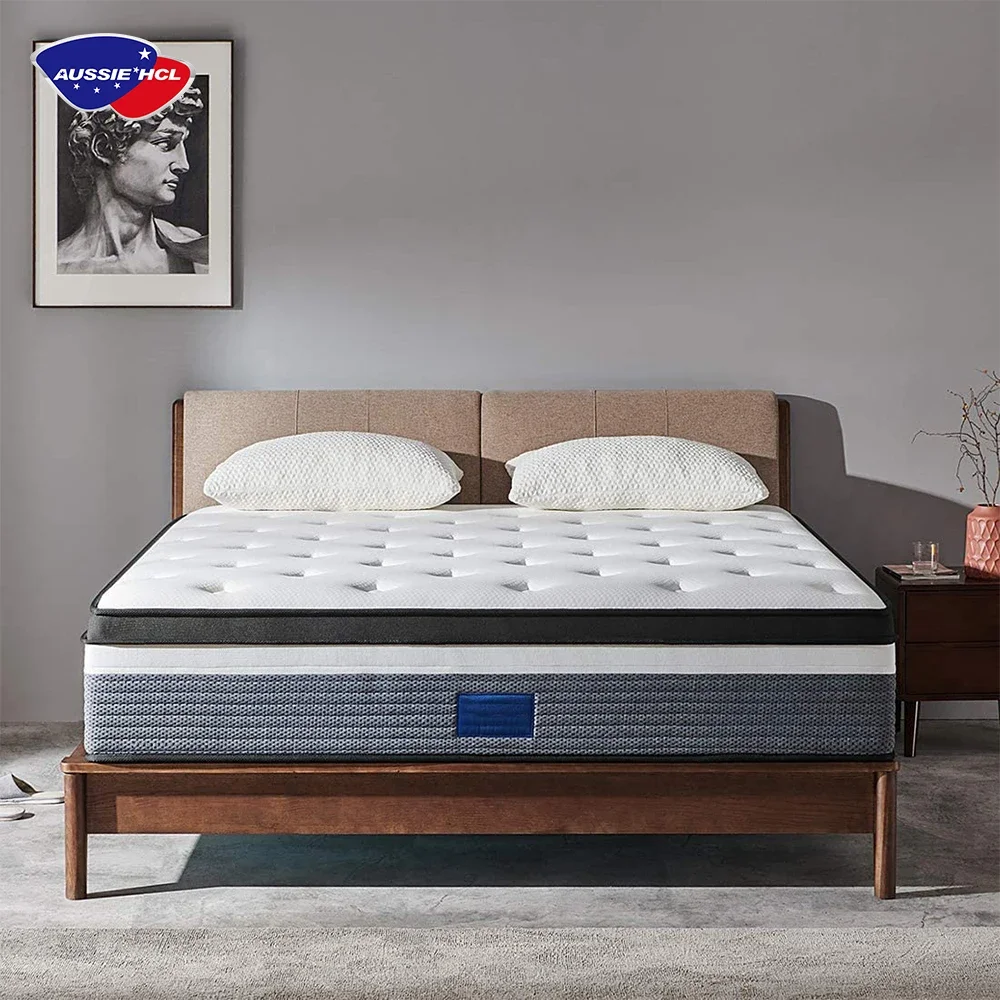Best Factory Aussie King Queen Materassi Protector Pocket Spring Gel Memory Sleep Well Full Size Materasso In Schiuma Ibrida