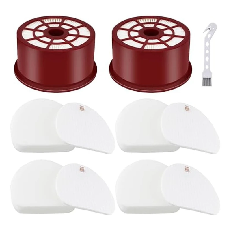 Filtro Per Shark Rotator Vacuum Verticale Nv400 Nv401 Nv402 Nvc400C Parti Della Serie Nv400, 2 Filtri Hepa + 4 Filtri In Schiuma E Feltro Durevoli