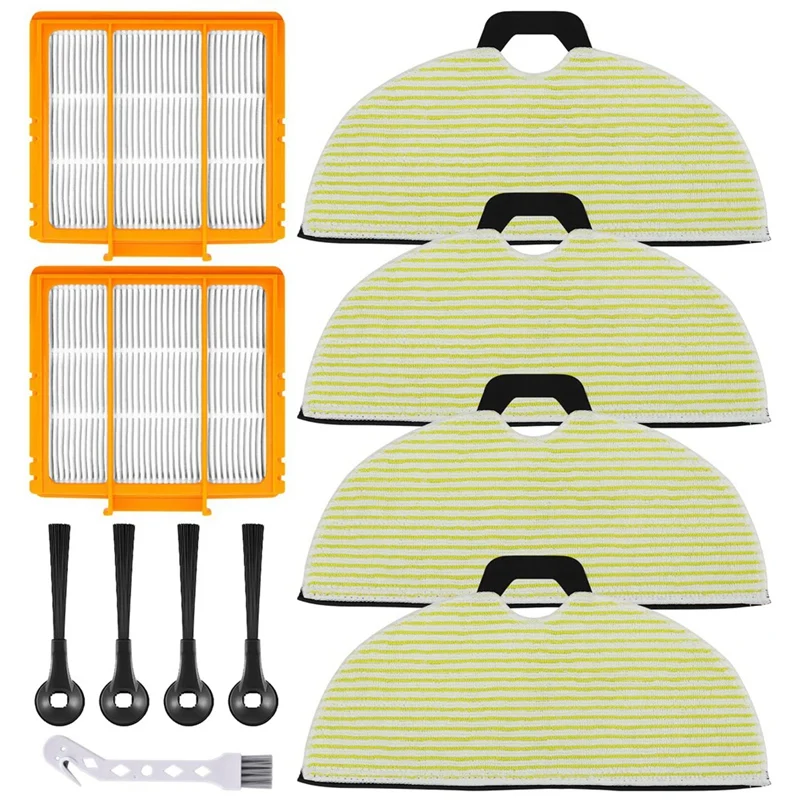 Kit Filtro Spazzola Mop Di Ricambio Per Shark Rv2610Wa Rv2620Wa Rv2410Wd Av2610Wa Ai Ultra 2-In-1 Robot Vacuum Part