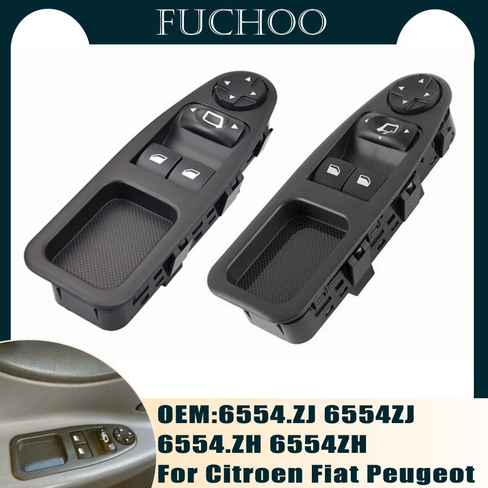 Sostituzione Oe Per Citroen Dispatch Fiat Scudo Peugeot Expert Electric Control Power Master Window Switch 6554.Zj 6554.Zh