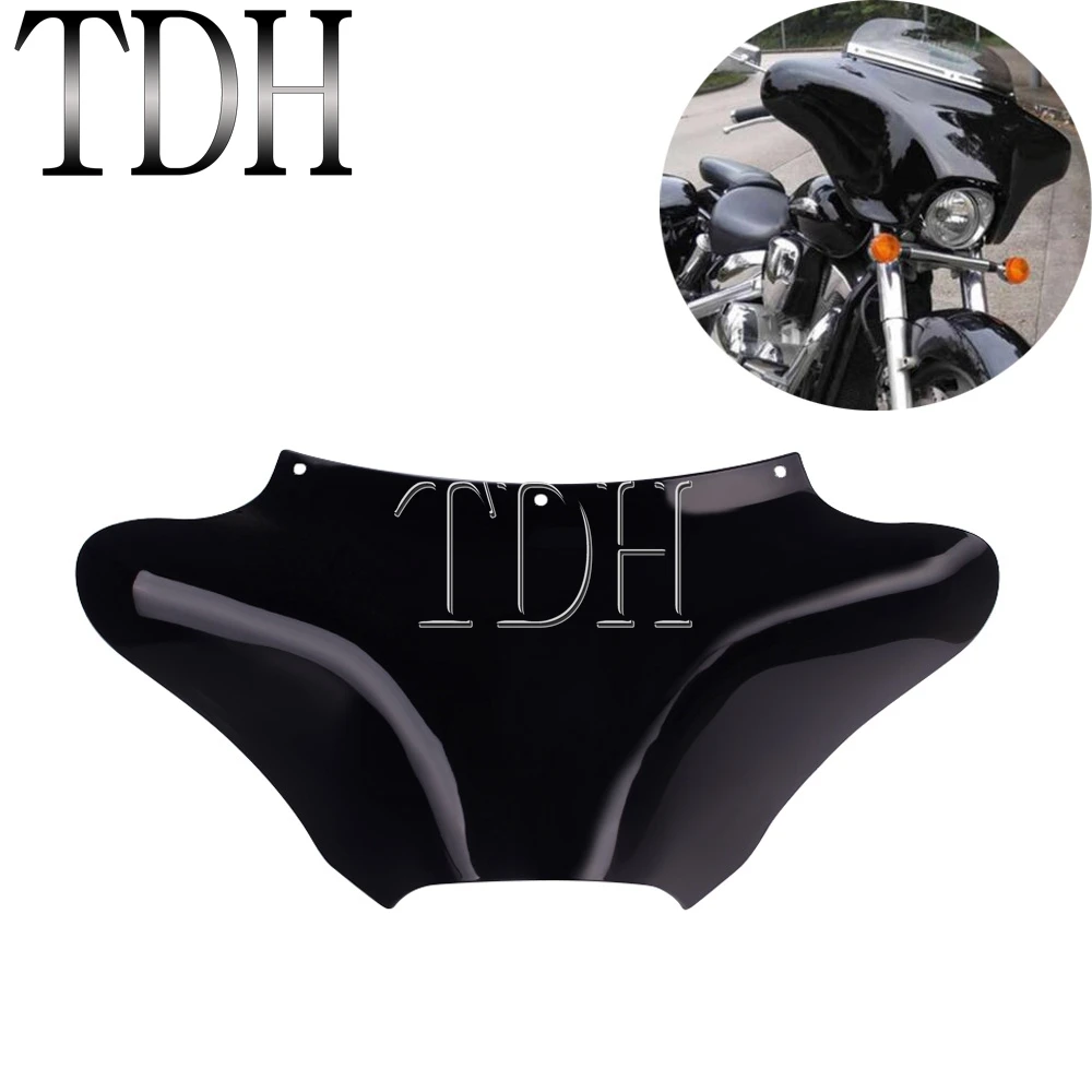 Per Harley Touring Dyna Road King Classic Flhr Fxd Fat Bob Yamaha V Star 650 1100 Anteriore Batwing Faro Carenatura Parabrezza 12