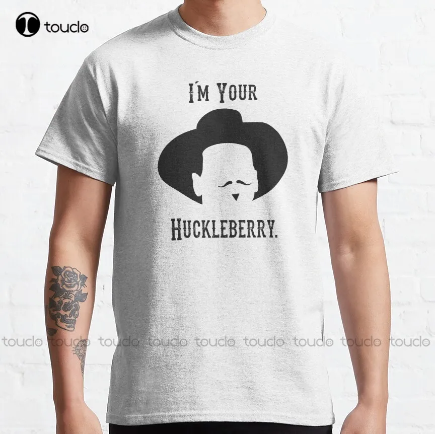 Lapide: Sono Il Tuo Huckleberry Doc Holliday Lapide Classico T-Shirt Nero Mens Tshirt Personalizzato Aldult Teen Unisex Xs-5Xl Cotone