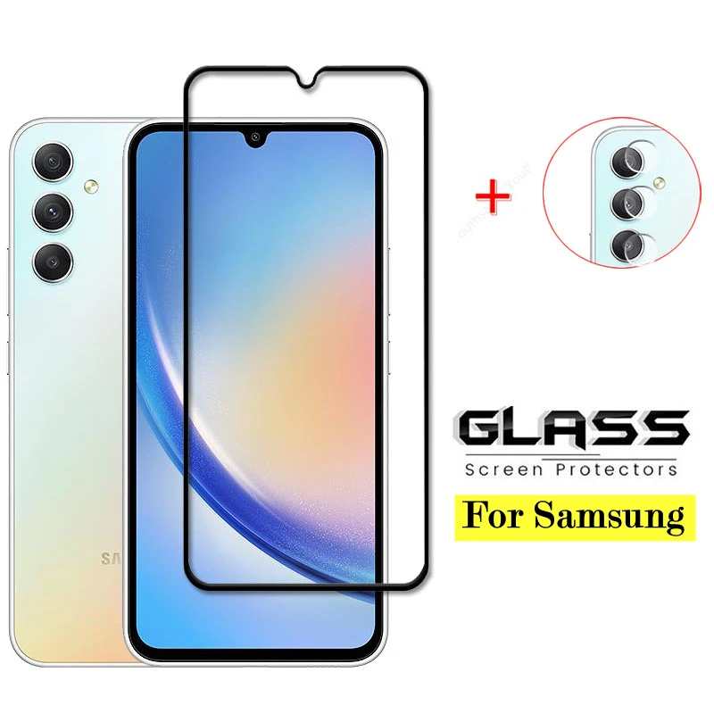Vetro A Copertura Totale Per Samsung Galaxy A34 Vetro Temperato Per Samsung Galaxy A34 A54 A14 Pellicola Protettiva Per Schermo Per Galaxy A34