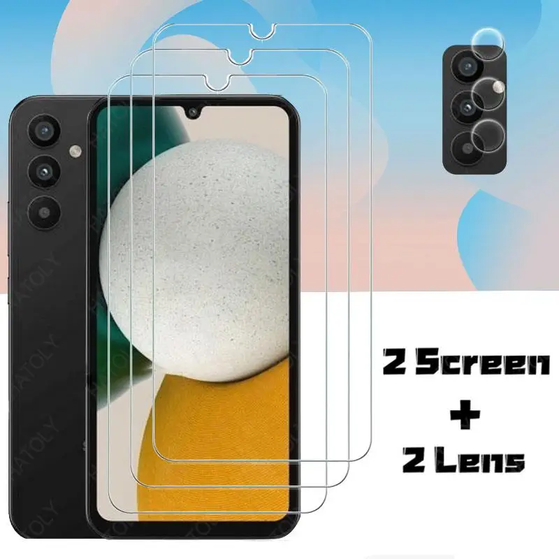 4-In-1 Per Samsung Galaxy A34 Glass Per Samsung Galaxy A34 Proteggi Schermo In Vetro Temperato A Copertura Totale Per Galaxy A34 Lens Film