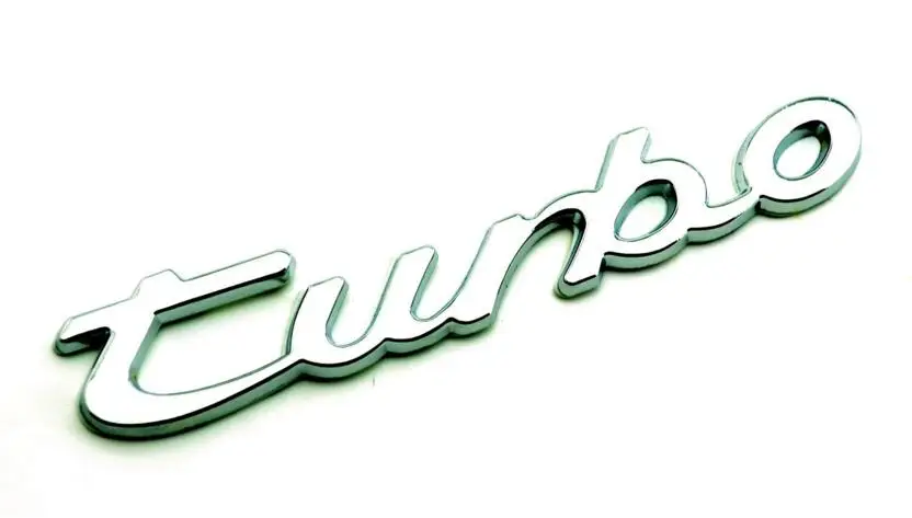 1 Pz Turbo Car Emblem Sticker Auto Body Posteriore Boot Trunk Badge Fit A6 Passat Polo Car Styling