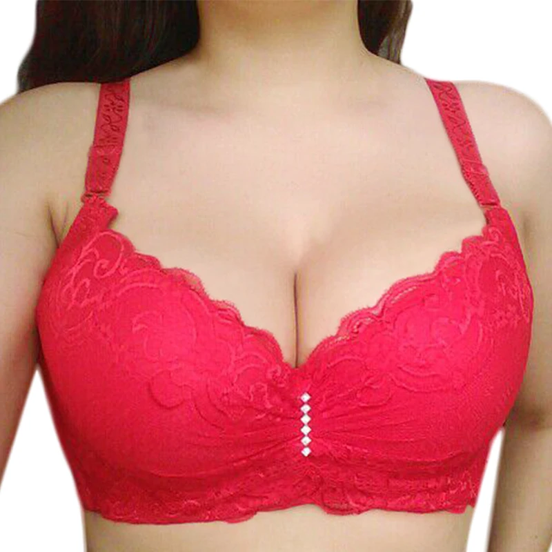 Reggiseni Per Reggiseno Da Donna Plus Big Large Size Super Push Up Bralette Lace Intimates Lingerie Sexy Undrwear Ferretto E