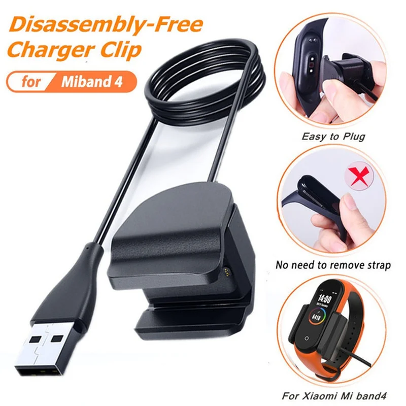 40/100Cm Usb Charging Cable For Xiaomi Mi Band 4 Smart Wristband Charger Adapter Band 4 Charging Cord For Mi Band 4 Miband3