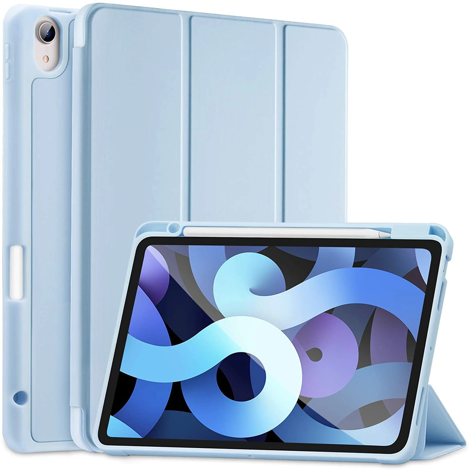 Per Ipad Air 4 Case 10.9 Pollici 2020 Ipad Air 4Th Gen Cover A2316 A2324 A2325 A2072,Smart Case Per Ipad Air(4Th) Portamatite Cover