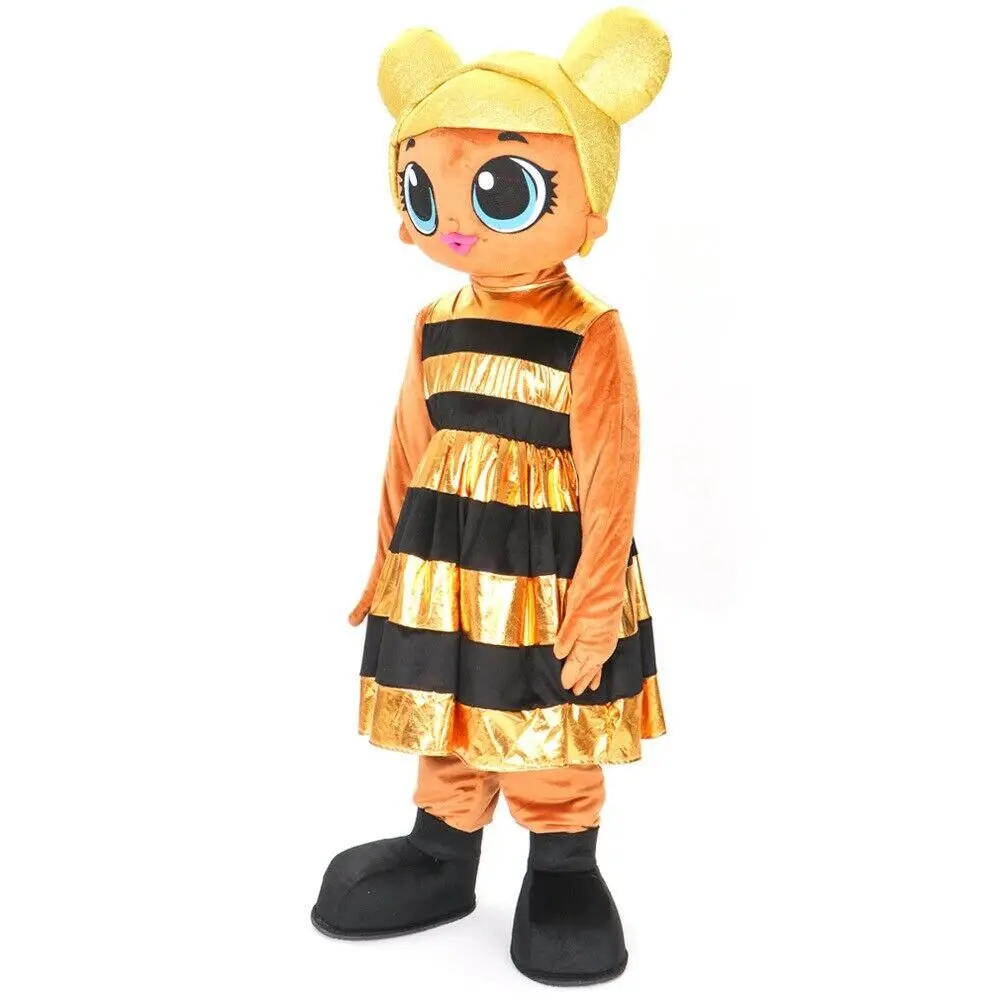 Nuovo Adulto Halloween Natale Regina Ape Mascotte Fancy Cartoon Mascotte Costume Peluche Fancy Dress Costume Della Mascotte