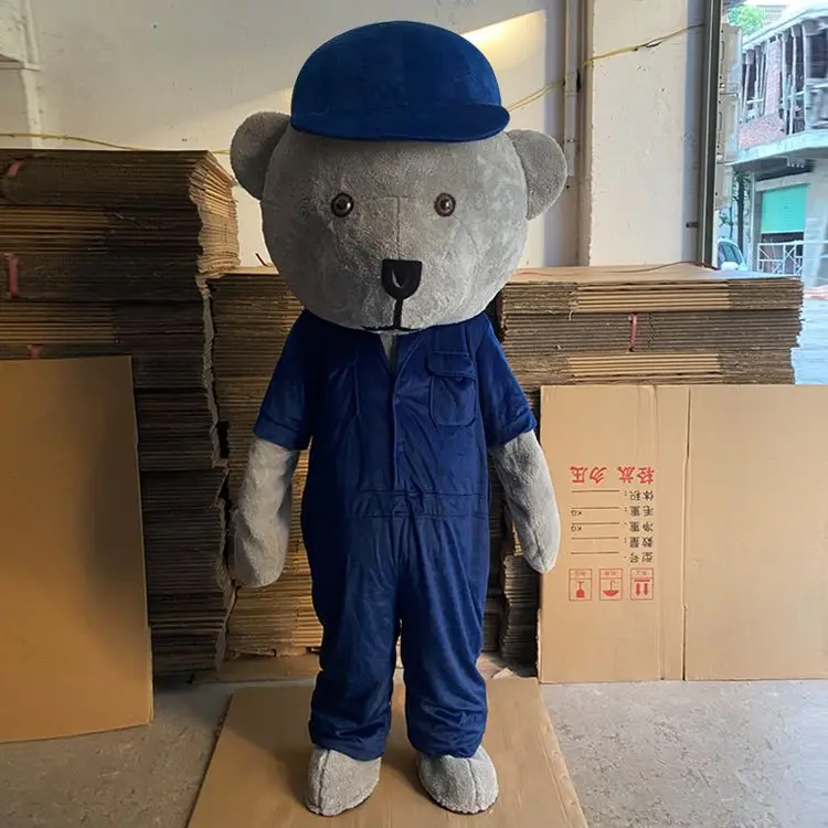 Animal Teddy Bear Costume Della Mascotte Cartoon Cosplay Costume Fancy Dress Party Halloween Christmas Curly Bear Mascotter