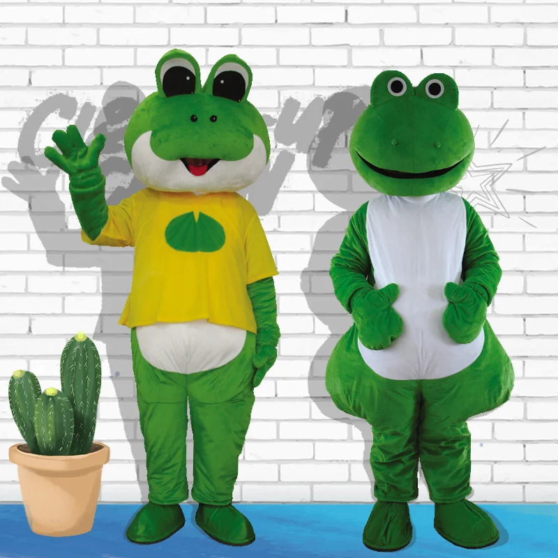 New Cute Frog Mascot Costume Frog Prince Mascot Costume Personaggio Dei Cartoni Animati Costume Fancy Dress Mascotte Costume Di Carnevale