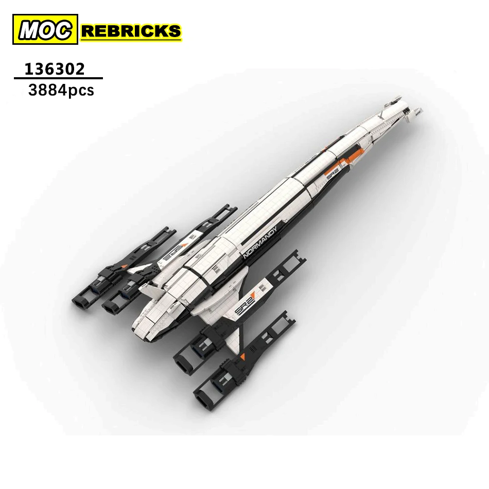 Classic Movie Spcae Series White Sr-2 Distanziali Building Blocks Starship Technology Model Education Bricks Toy For Kid Gifts