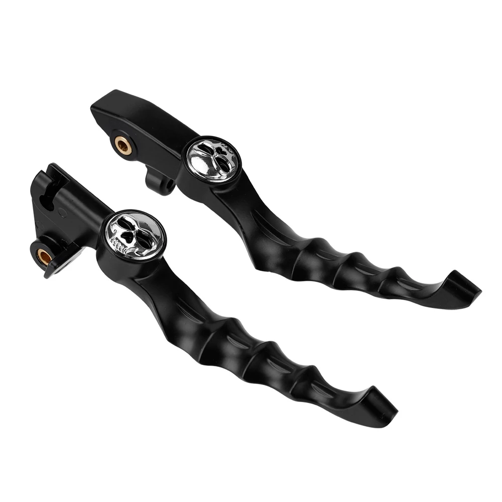 Per Yamaha Vstar Drag Star Xvs 400/650 1999-2009 Xvs 1100 1996-2016 Moto Black Chrome Skull Leva Frizione Freno 1 Paio