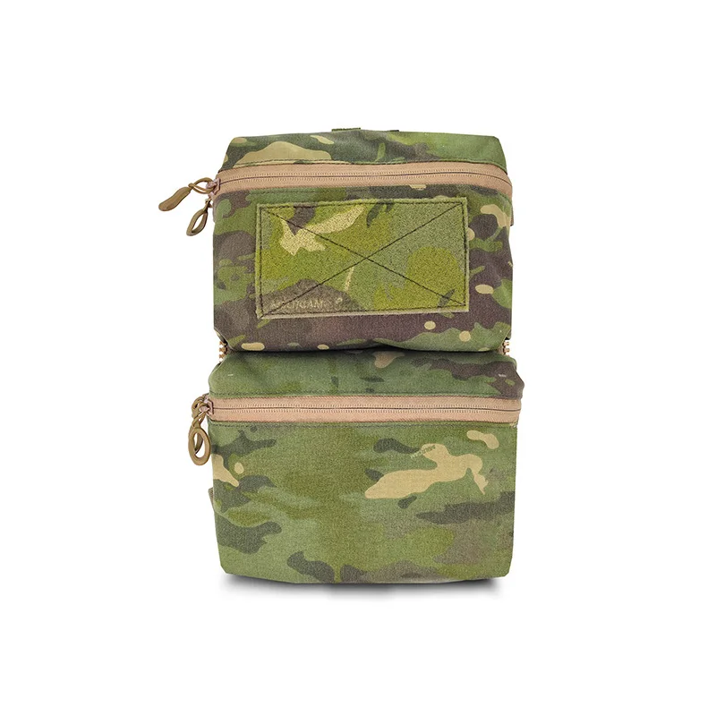 Tactical Raiders Plate Carrier Zip On Panel Pouch Double Back Pack Genuine Tropic Camo Mctp Tr059
