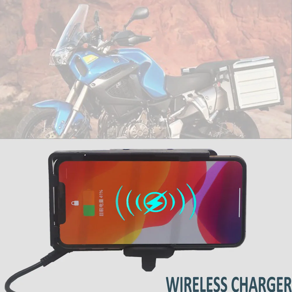Telefono Cellulare Staffa Di Navigazione Wireless Gps Telefono Usb Ricarica Wireless Per Yamaha Xt1200Z Super Tenere 2017-2020