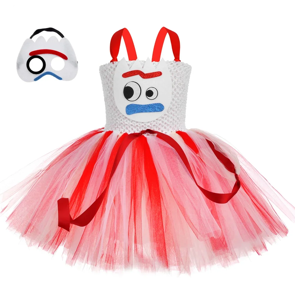 Giocattolo Forky Ispirato Tutu Dress For Girls Birthday Party Princess Dress Girls Halloween Cosplay Costume Per Bambini Fancy Dress Up