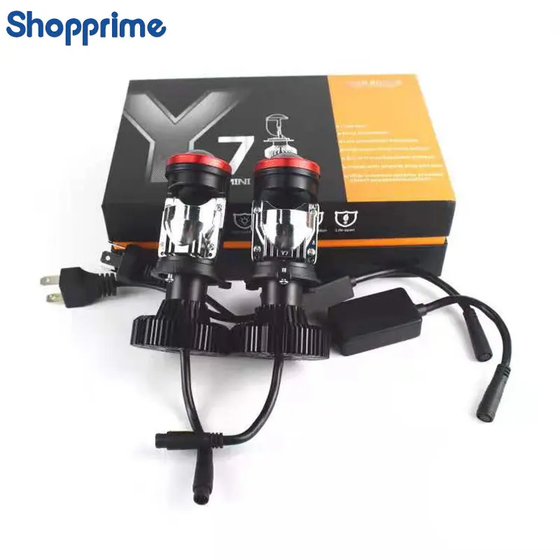 Canbus H4 Mini Proiettore H4 Led Faro 20000Lm Turbo Led Lampada Moto Auto Luci Lampadina Lente 12V Hi/Low Beam Light Lhd Lr
