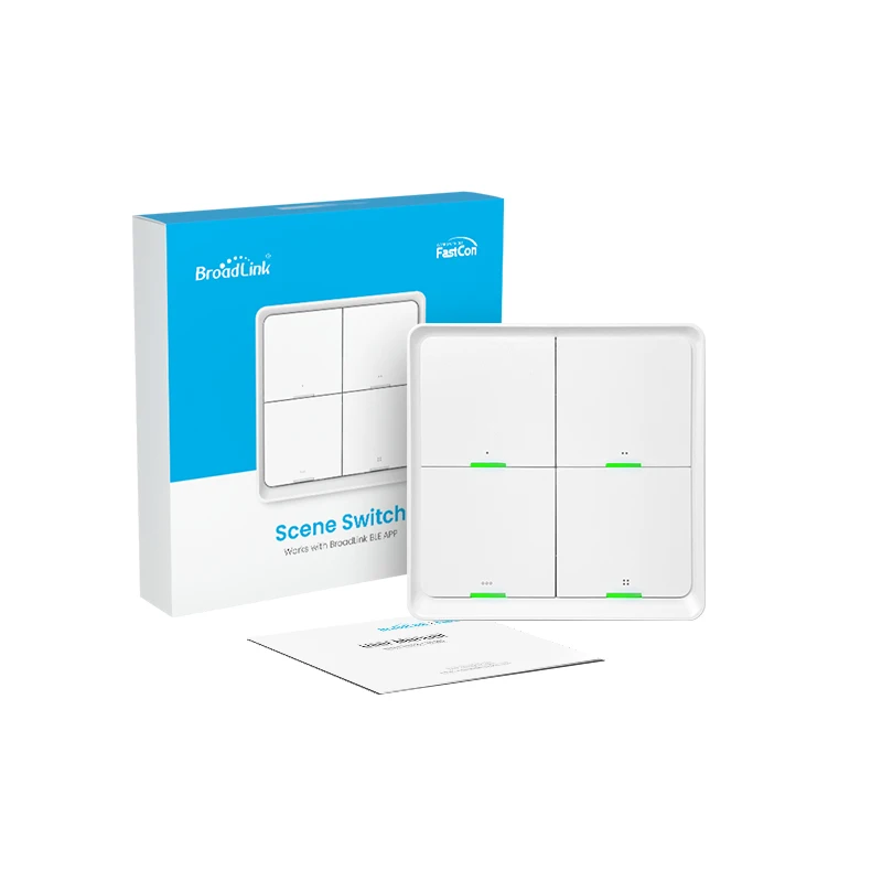 Broadlink Fastcon Smart 4 Gang Light Switch Smart Home Automation Telecomando Scene Switch Sc4B4
