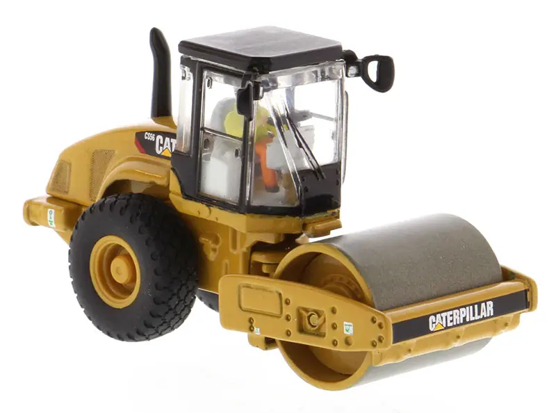Dm 1 87 Cat Cs56 Compattatore Vibrante Per Terreno A Tamburo Liscio Ho Scale By Dm Diecast Master #85246