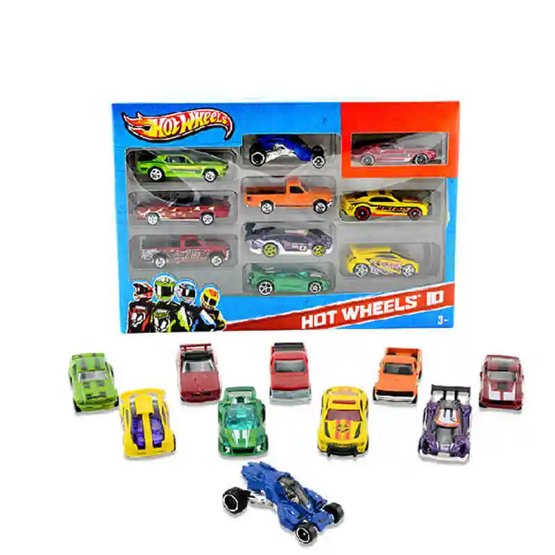 Hot Wheels Track Ess Dba 10-Car Pack 1:64 Mini Model Car Giocattoli Per Bambini Per Bambini Diecast Brinquedos Hotwheels Regalo Di Compleanno 54886