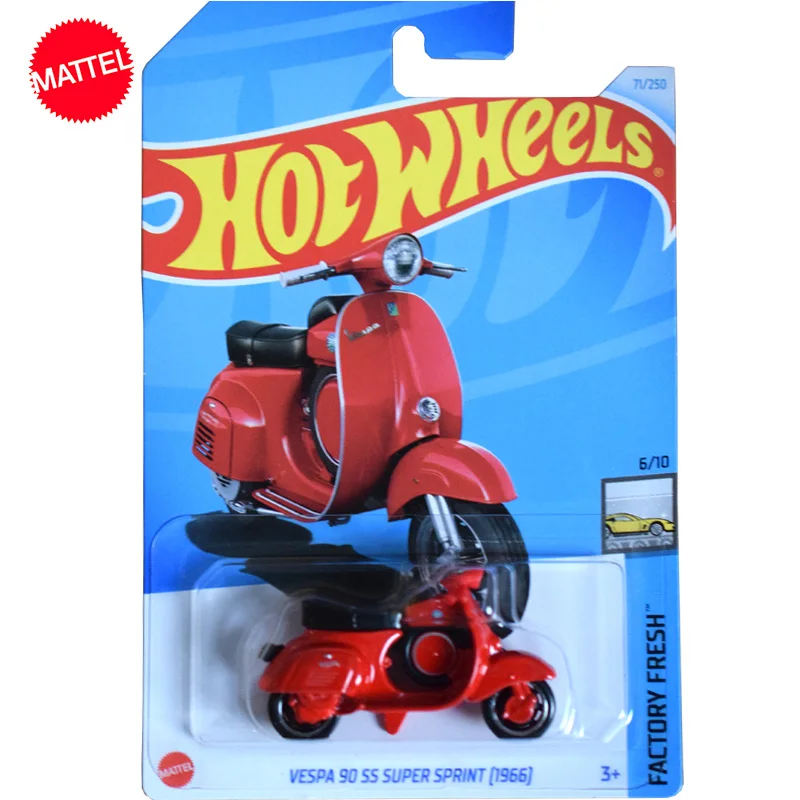 Original Mattel Hot Wheels C4982 Car Diecast 1/64 Vespa 90 Ss Super Spring 1966 Moto Veicolo Giocattoli Per Ragazzi Collezione Regalo