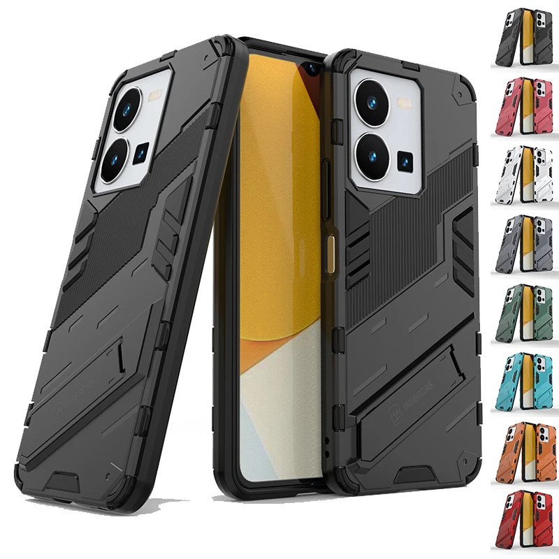 Per Vivo Y22S Custodia Cover Per Vivo Y22S Capas Antiurto Pc Paraurti Cavalletto Posteriore Cover Per Vivo Y35 Y22 Y 22S Y22S Fundas