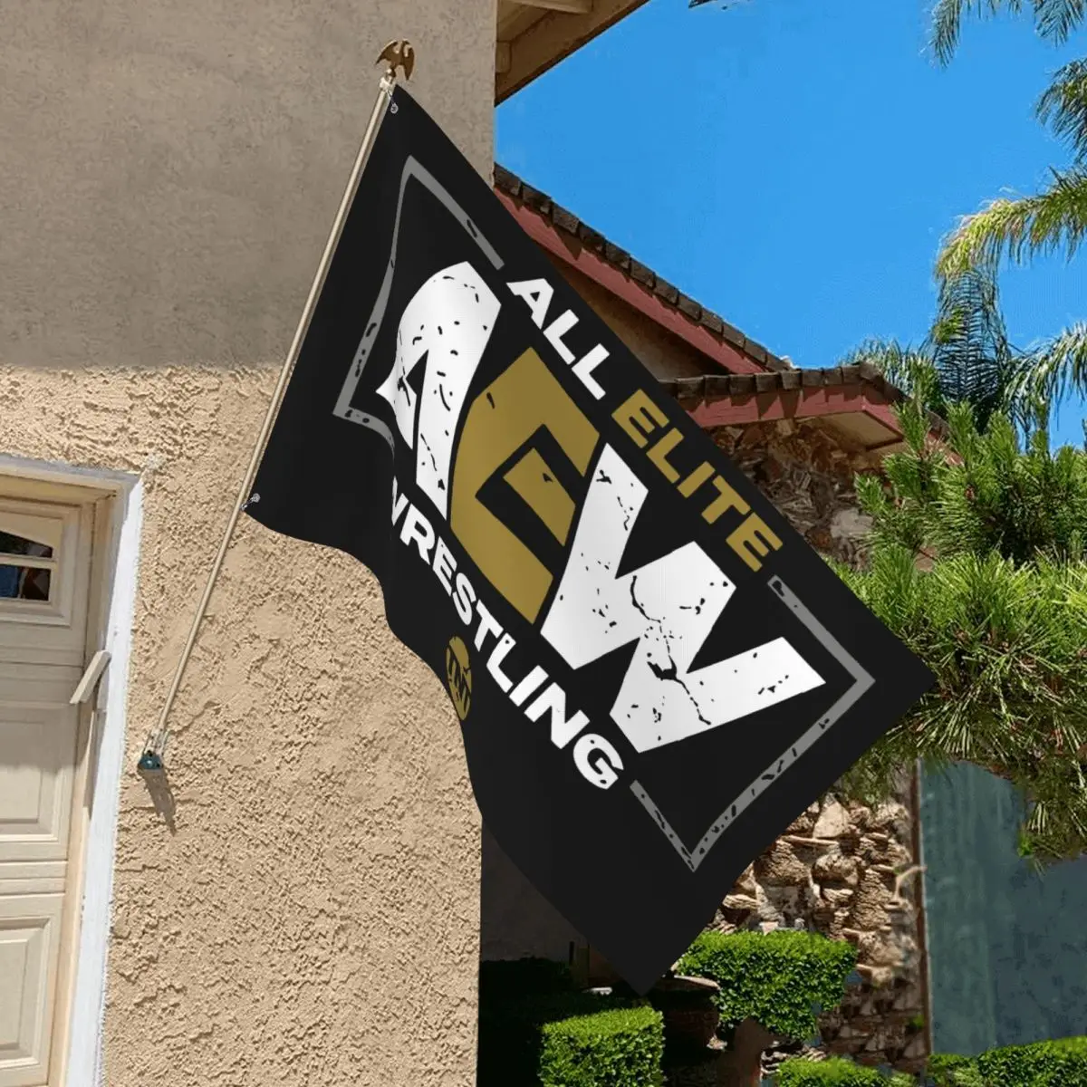 All Elite Wrestling Aew Tnt 1 Banner Decorativo Per Esterni Banner Esterno Appeso Bandiera Standard Per Yard Garden Lawn Holiday