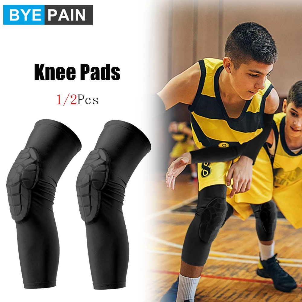 Crash Pad Kids Basketball Knee Sleeves, Anti-Collision Long-Legged Knee Pads, Volleyball Football Wrestling Protective Gear