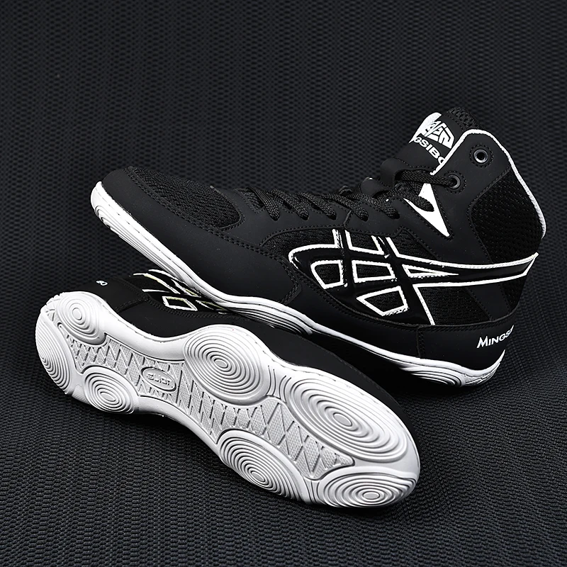 Scarpe Da Combattimento Professionali Da Boxe Da Combattimento Da Wrestling Da Uomo, Scarpe Da Combattimento Da Boxe Da Allenamento Comode Da Uomo E D