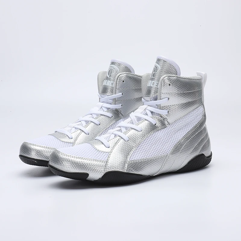 Uomo Woemn Scarpe Da Boxe Professionali Scarpe Da Combattimento Da Combattimento Moda Maschile Comodo Allenamento Boxe Stivali Da Combattimento Unisex