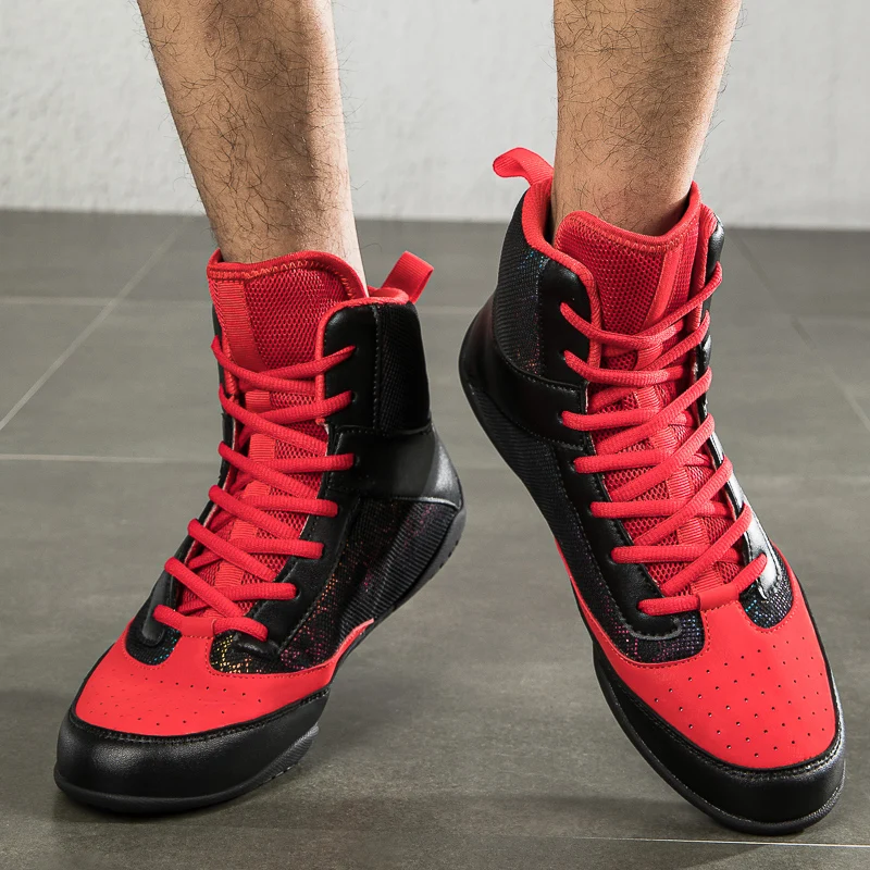 Nuovi Stivali Da Wrestling Da Combattimento Per Uomo Scarpe Da Boxe Da Allenamento Stivali Da Combattimento Traspiranti Scarpe Sportive Stivali Da Com