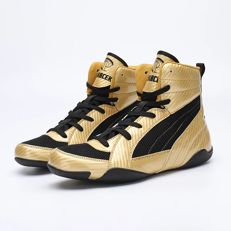 Uomo Woemn Sport Boxing Sneakers Outdoor Donna Sneakers Da Combattimento Professionali Blue Man Wrestling Training Stivaletti