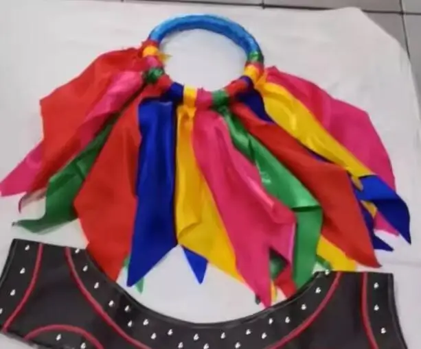 Chineses Mongolo Wrestling Neckwear Uomo Colorful Nadam Fair