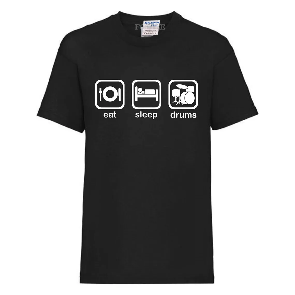 Eat Sleep Drums Wrestle Skate Men Print Magliette Unisex Sportswear Streetwear Camisas Vintage Large Cotton Man Tees Retro Tshirt