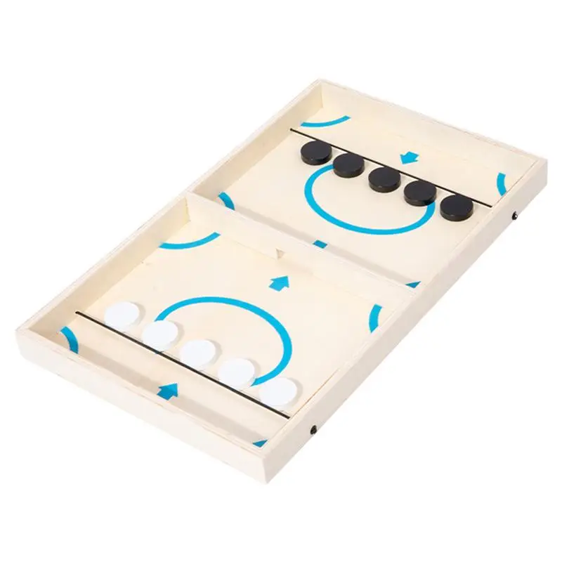 Taugo Gioco Da Tavolo Tavolo Gioco Di Hockey In Legno Da Tavolo Slingshot Gioco Di Hockey Giocattolo Fast Sling Puck Gioco Da Tavolo Giocattoli Per Ba