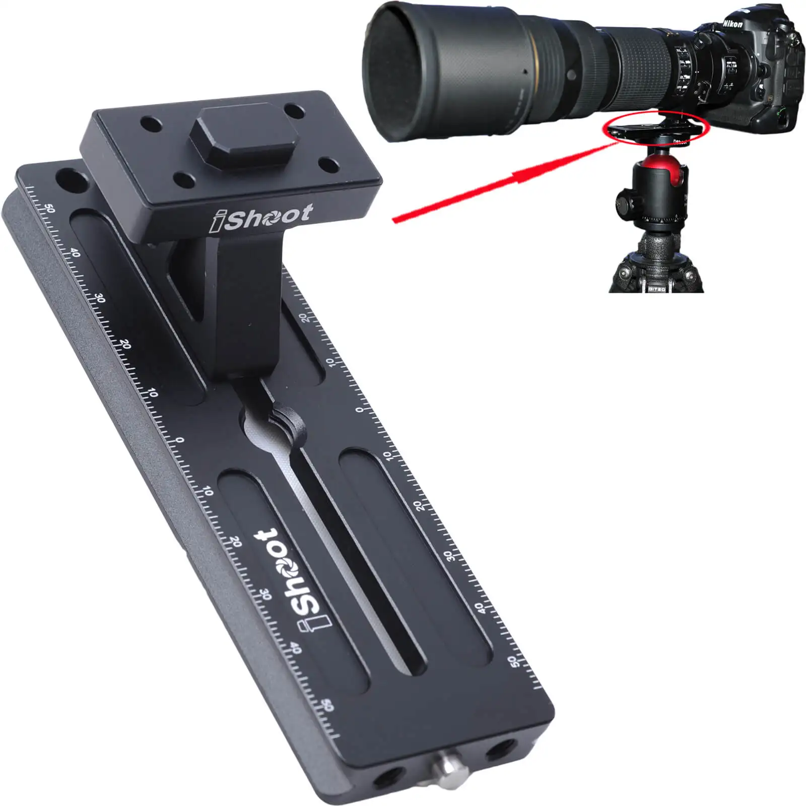Piastra A Sgancio Rapido Per Nikon Af-S 600Mm / 500Mm F/4E Fl Ed Vr