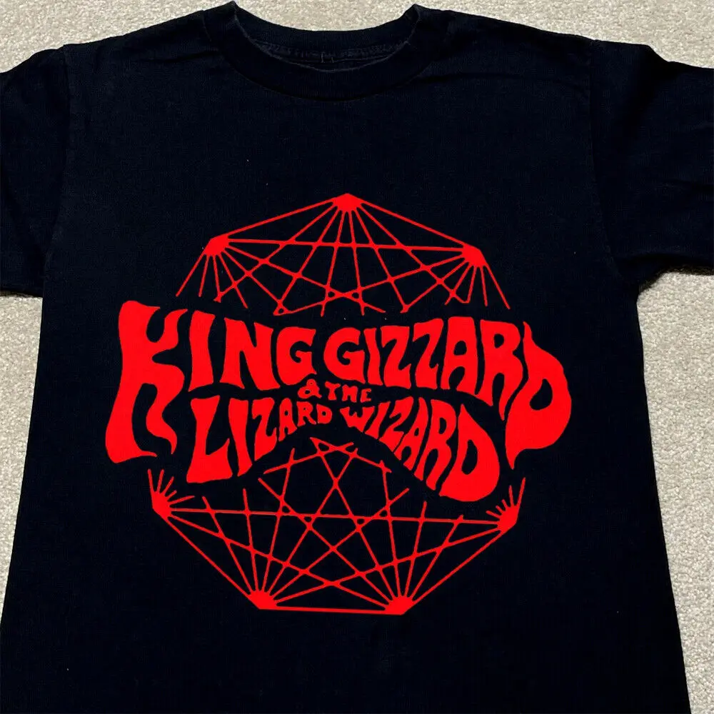 New King Gizzard & The Lizard Wizard Shirt Nonagon Infinity Cotton Shirt Ny473 Maniche Lunghe