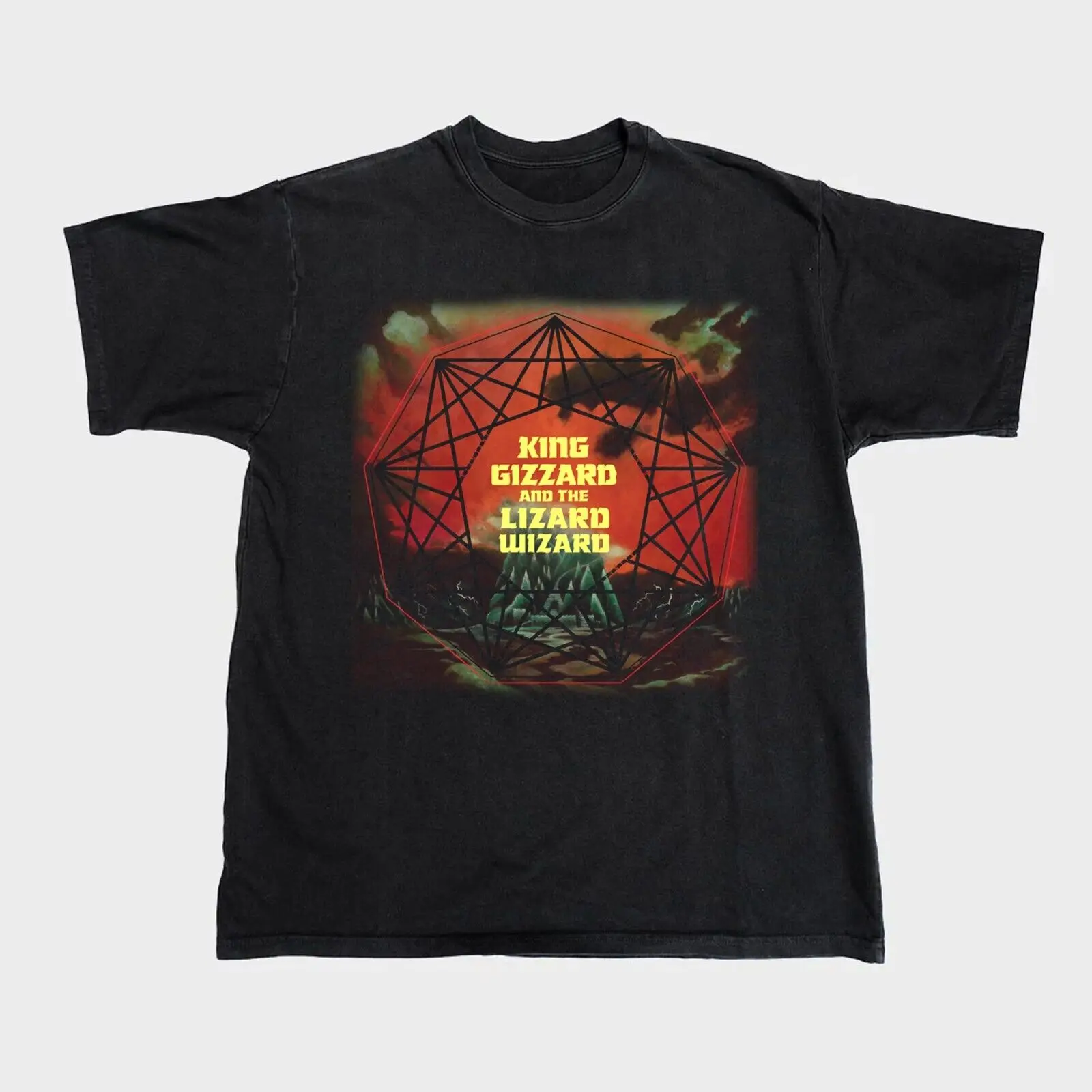 New King Gizzard & The Lizard Wizard Nonagon Infinity Cotton Black S-5Xl T-Shirt