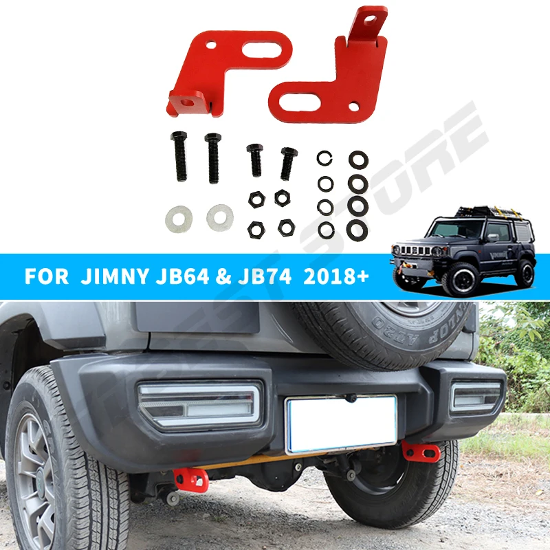Gancio Di Traino A Barra Lhd Rhd Supporto Gancio Rimorchio Paraurti Anteriore O Posteriore Per Suzuki Jimny Jb74 Jb64 2018 2019 2020 2021 2022 2023