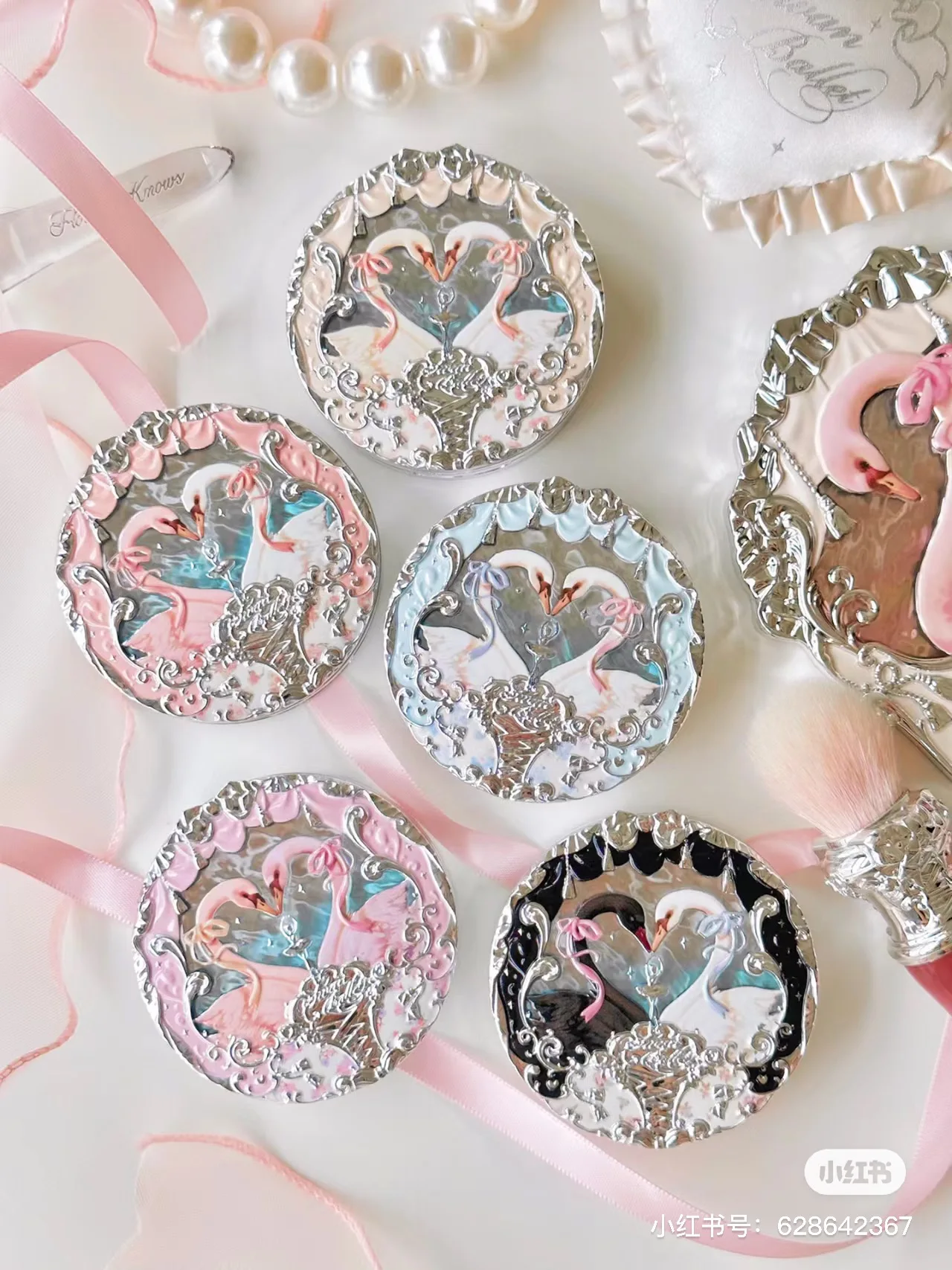 Flower Sa Swan Ballet Relief Blush Swell Matte Makeup
