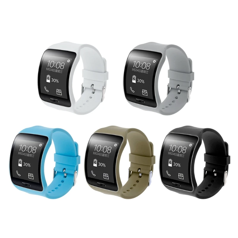 Sostituzione Cinturino Cinturino In Silicone Per Samsung Gear S Sm-R750 Smart Watch 62Ke