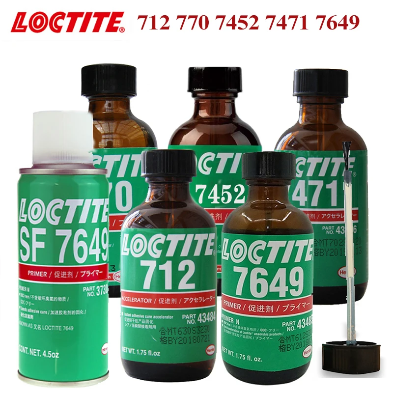 Accelerated Curing Agent Loctite Accelerante 770 712 7452 7649 Basso Sbiancamento Agente Di Trattamento Superficiale Anaerobico Adesivo Polimerizzazio
