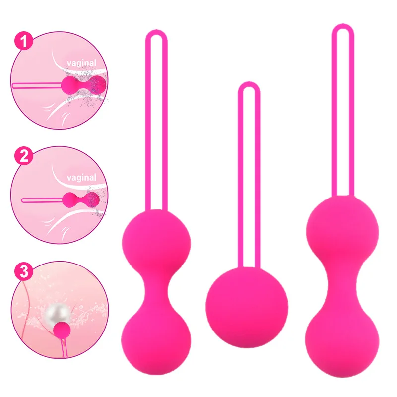 Palle Vaginali In Silicone Giocattoli Sessuali Per Donne Vagina Stringere Esercizio Palle Cinesi Di Kegel Vibratore Palle Pelviche Ben Wa Palline Anal